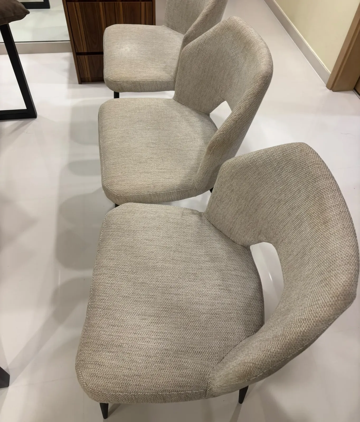 Dining chairs before cleaning